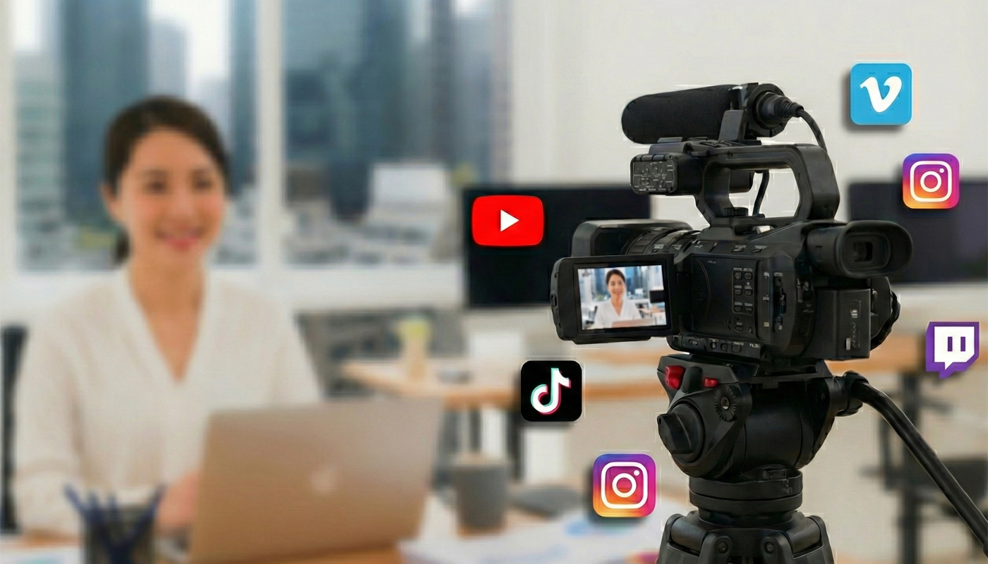 YouTube動画制作サービスのメインビジュアル