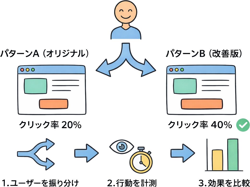 A/Bテストの概念図